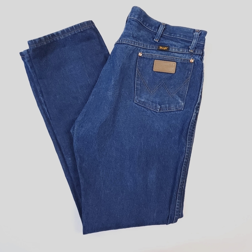 Wrangler Jeans 13MWZ Dark Wash Retro Cowboy Cut Jeans Mens Size 38x35
